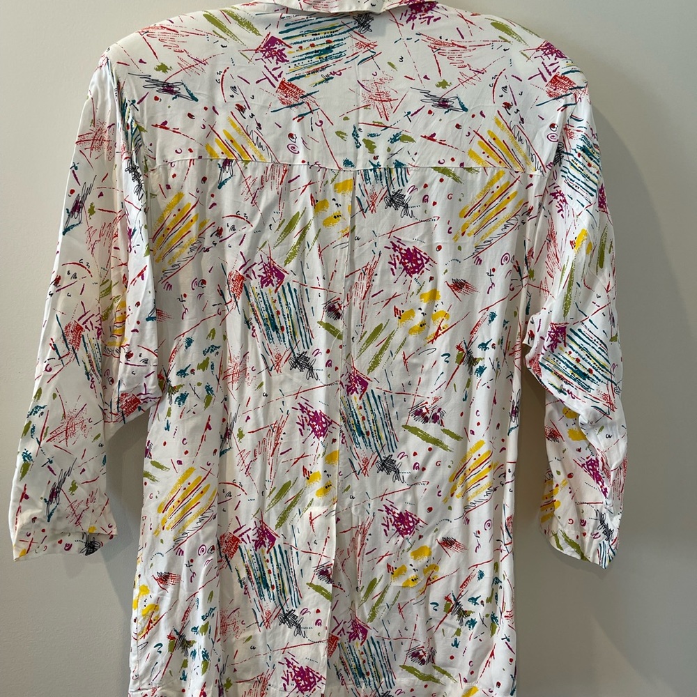 Vintage Elements Geometric Lightweight Blazer - image 7